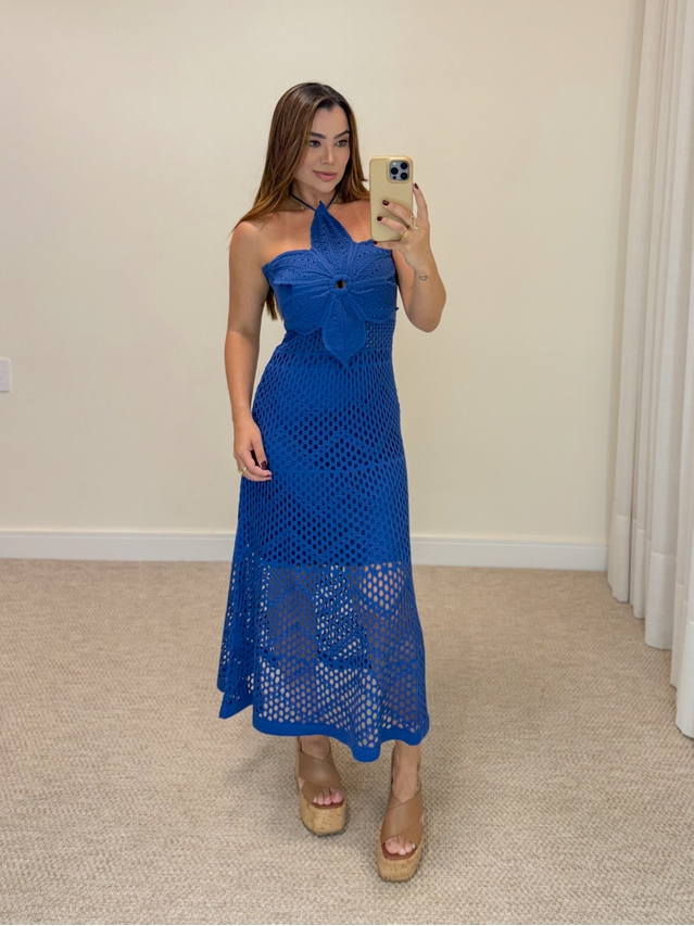 Vestido Tricot Floripa Azul