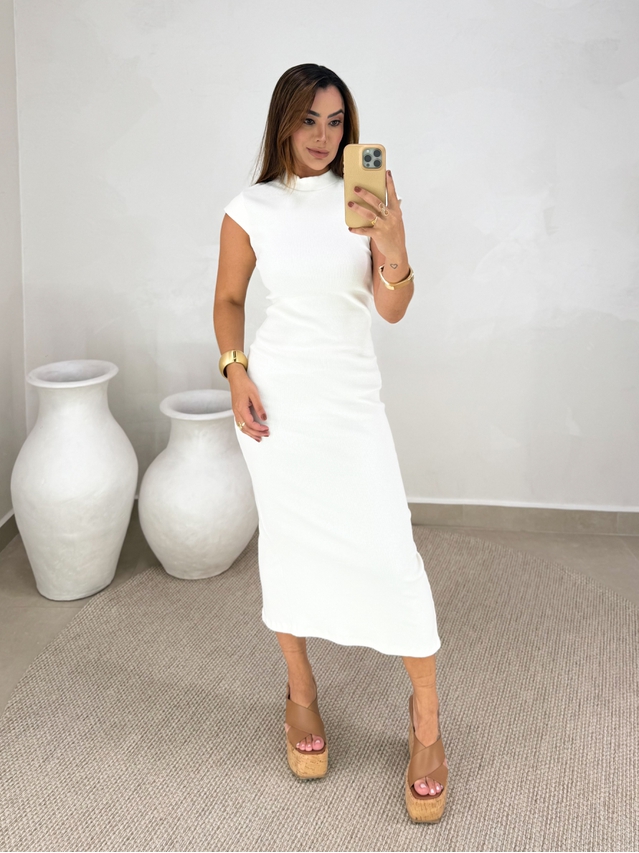 Vestido Canelado Buenos Aires Off