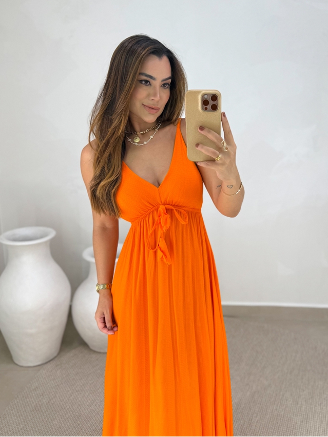 Vestido Liso Ibiza Laranja