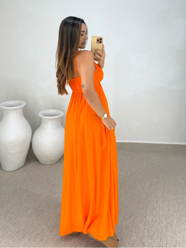 Vestido Liso Ibiza Laranja