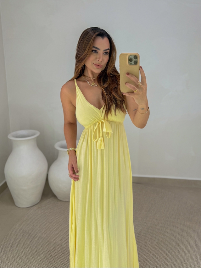 Vestido Liso Ibiza Amarelo