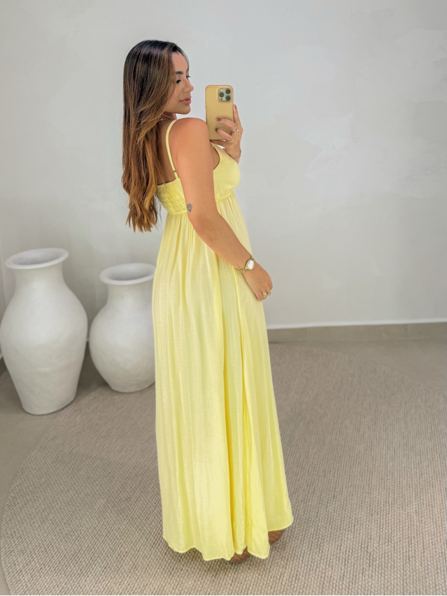 Vestido Liso Ibiza Amarelo