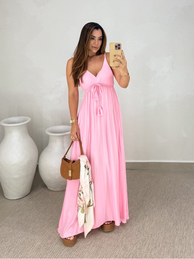 Vestido Liso Ibiza Rosa