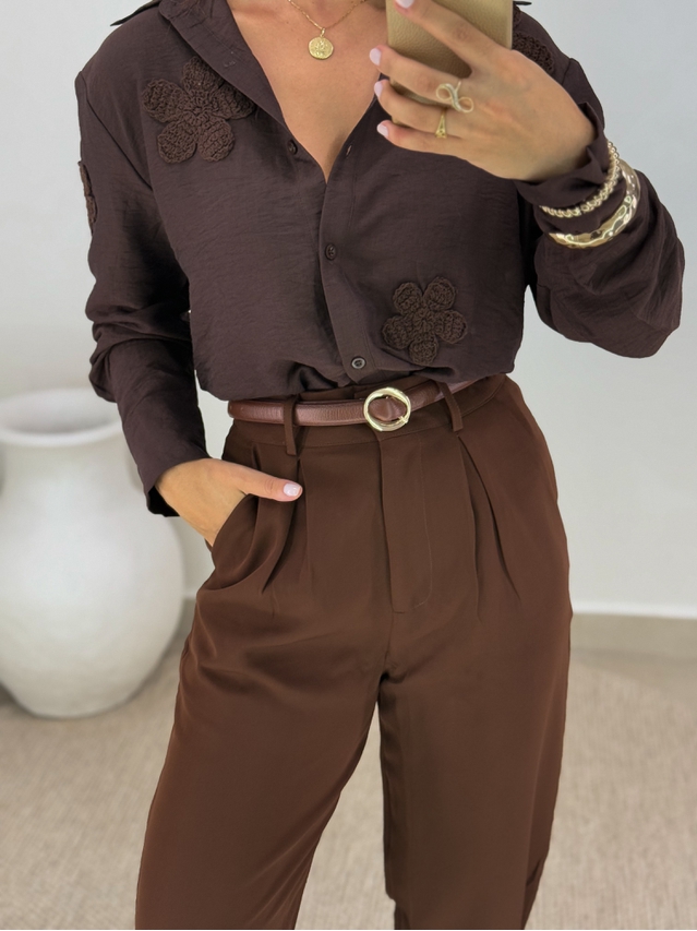 Cinto Couro Lina Café 