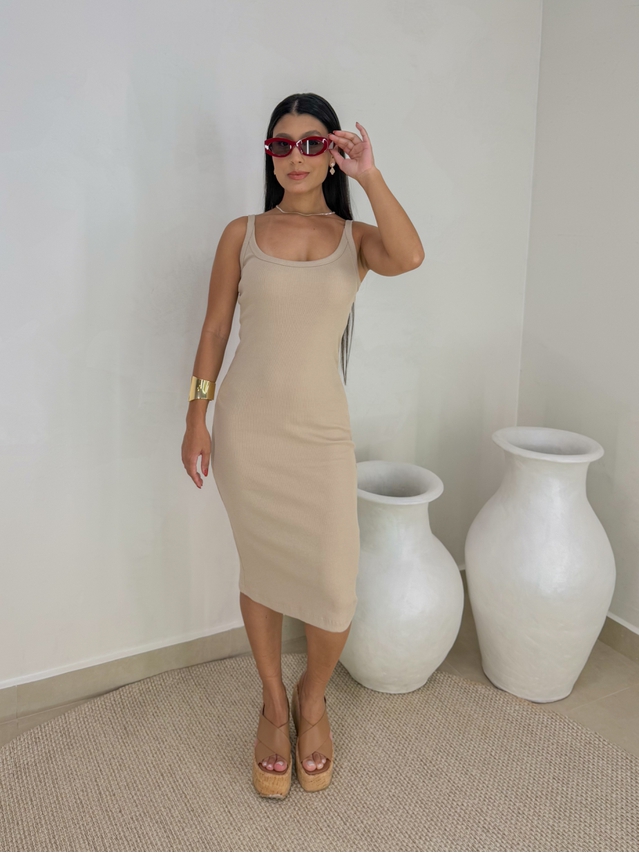 Vestido Regata Dinamarca Aveia