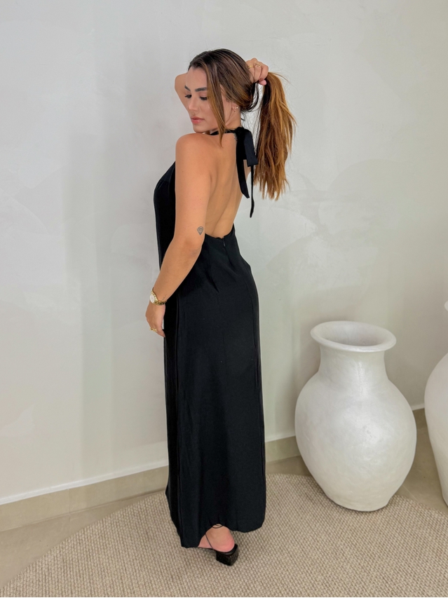 Vestido Frente Única Egito Preto