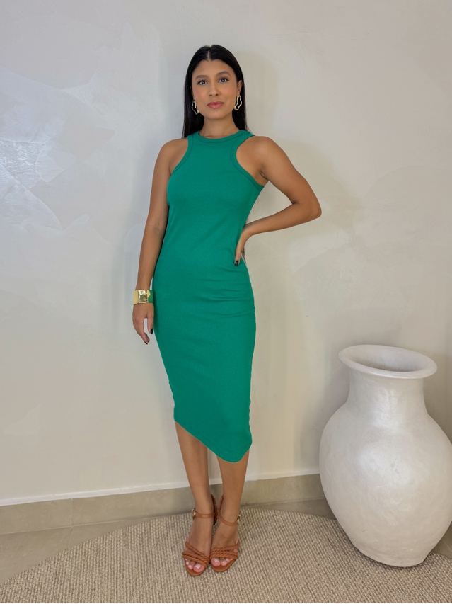 Vestido Canelado Portugal Bandeira