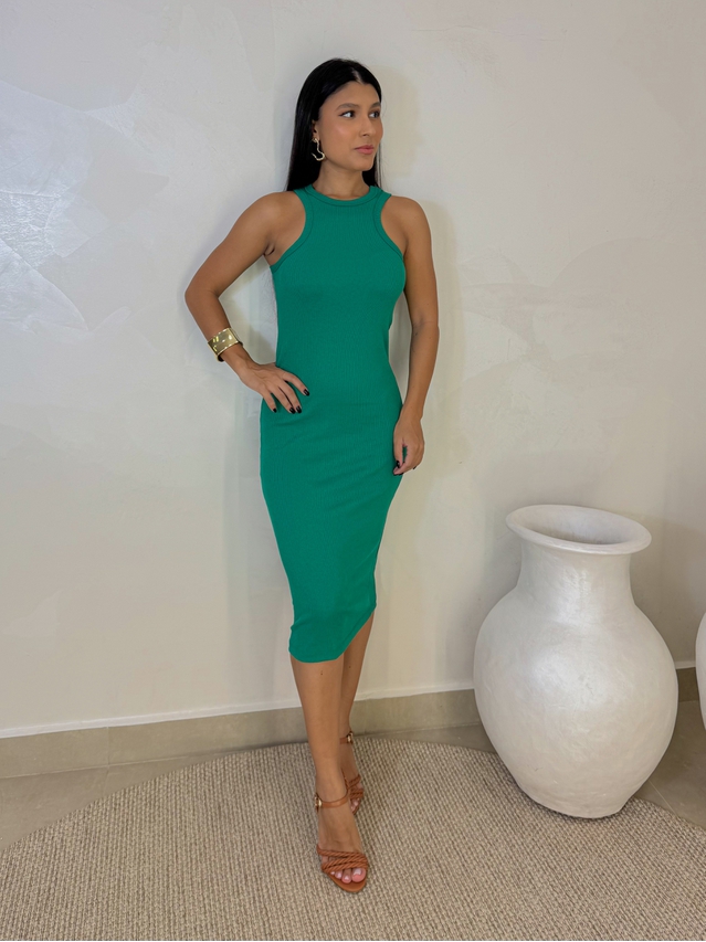 Vestido Canelado Portugal Bandeira