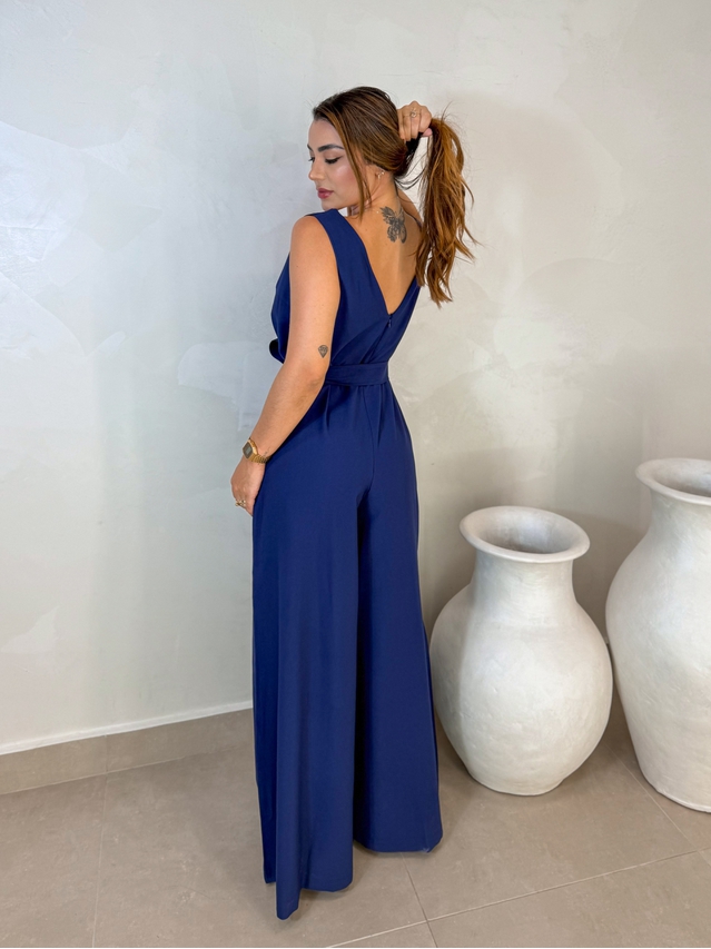 Macacão Pantalona Viena Marinho