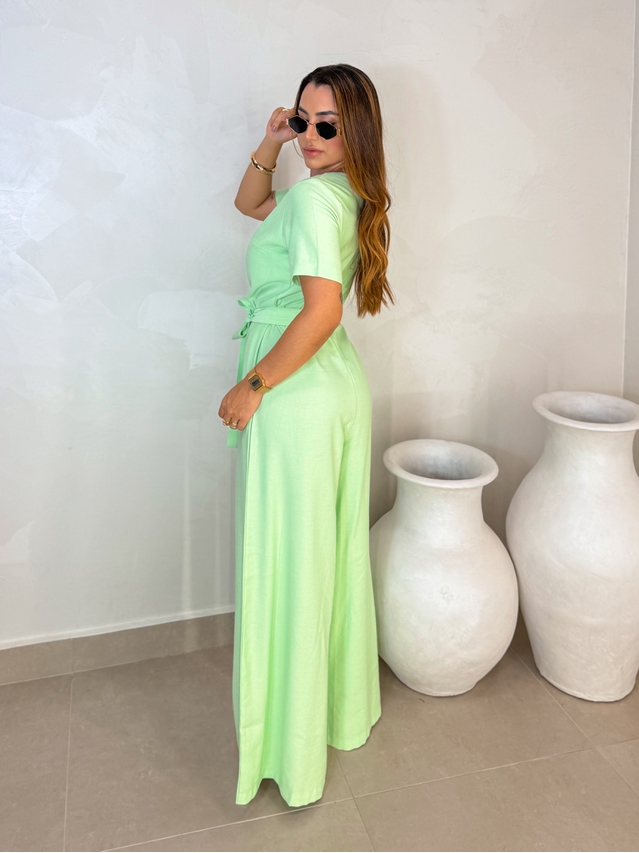 Macacão Manguinha Sabrina Verde