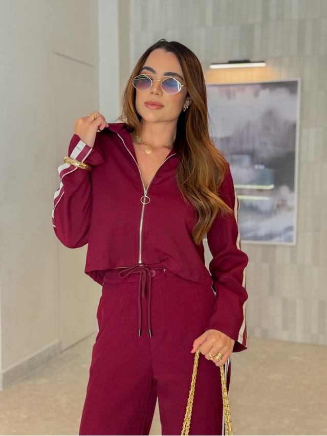 Jaqueta Zíper Jully Cereja