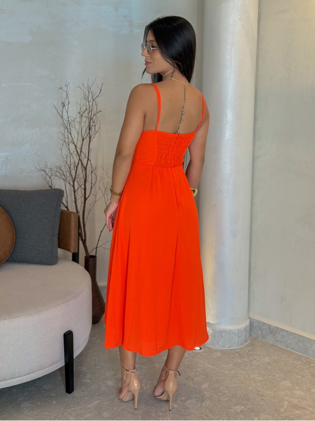 Vestido Meia Taça Lais Laranja