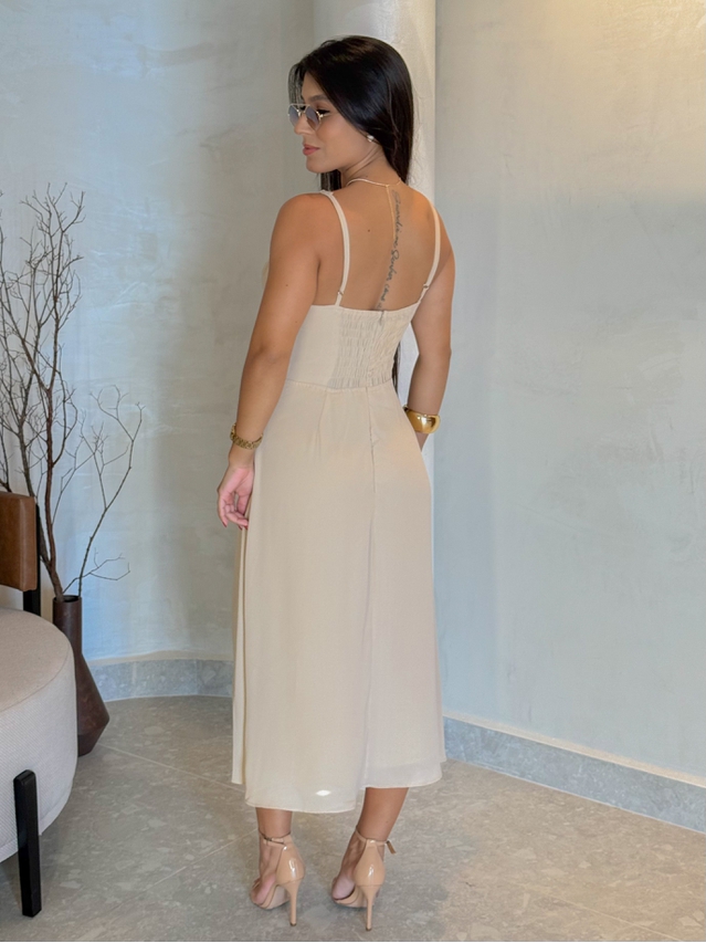 Vestido Meia Taça Lais Cappuccino 