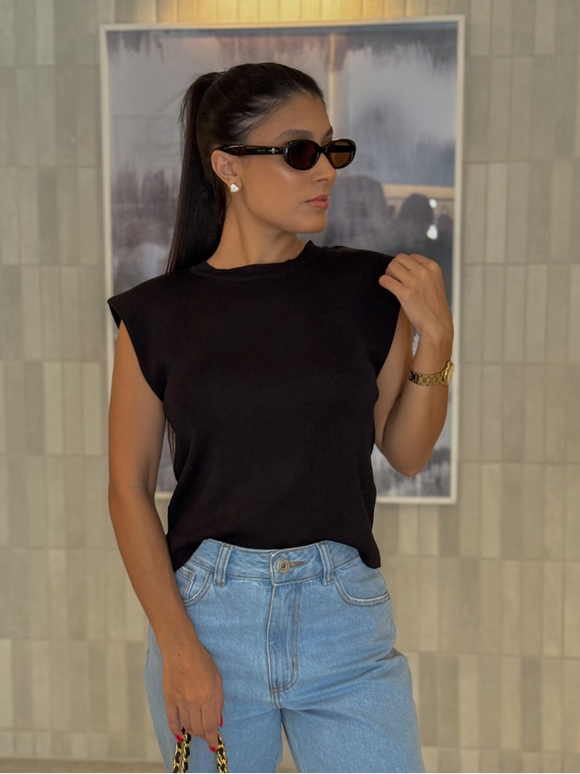 Blusa Muscle Tee Modal Light Preto