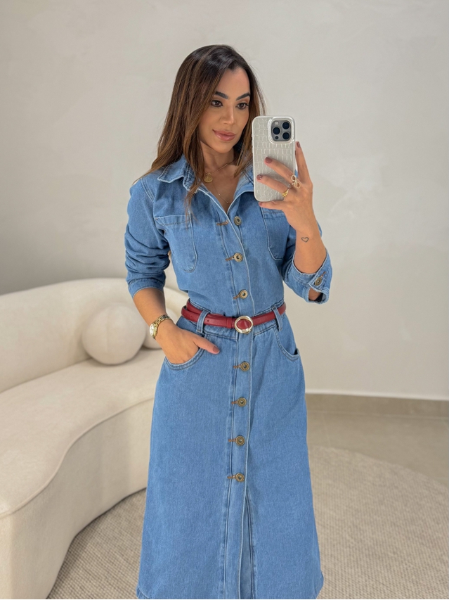 Vestido Midi Jeans Kate 