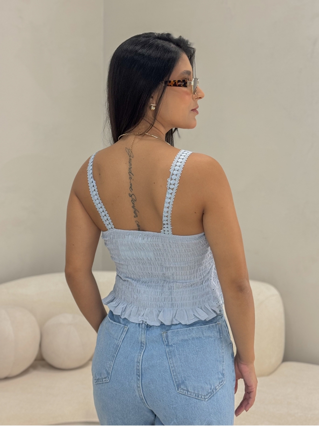 Blusa Alcinha Laise Azul