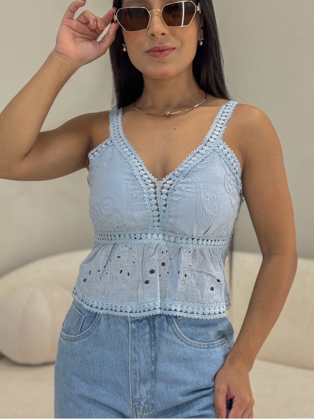 Blusa Alcinha Laise Azul