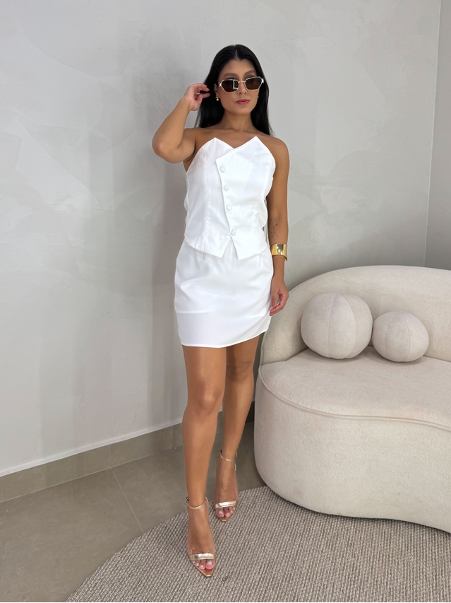 Conjunto Tomara Que Caia Raquel Branco