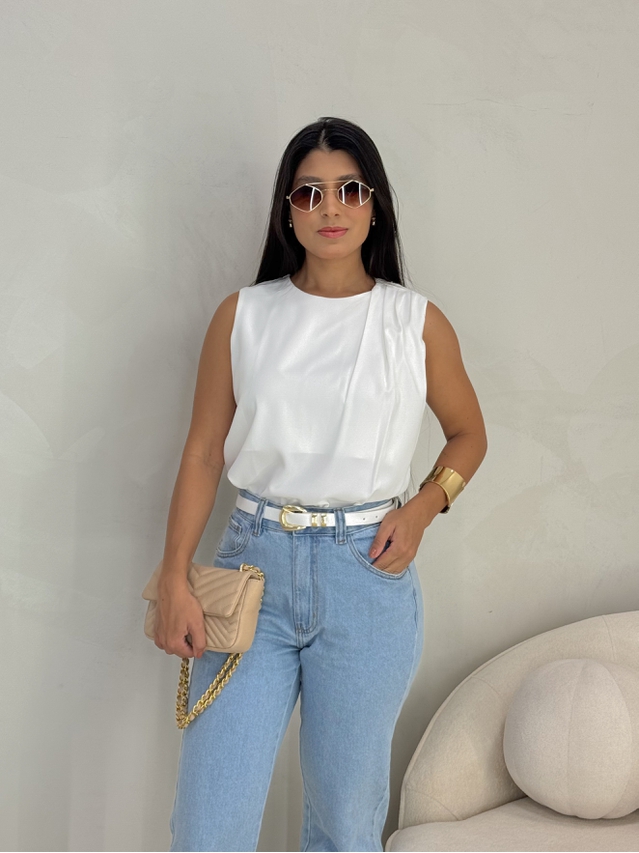 Blusa Regata Ana Branca