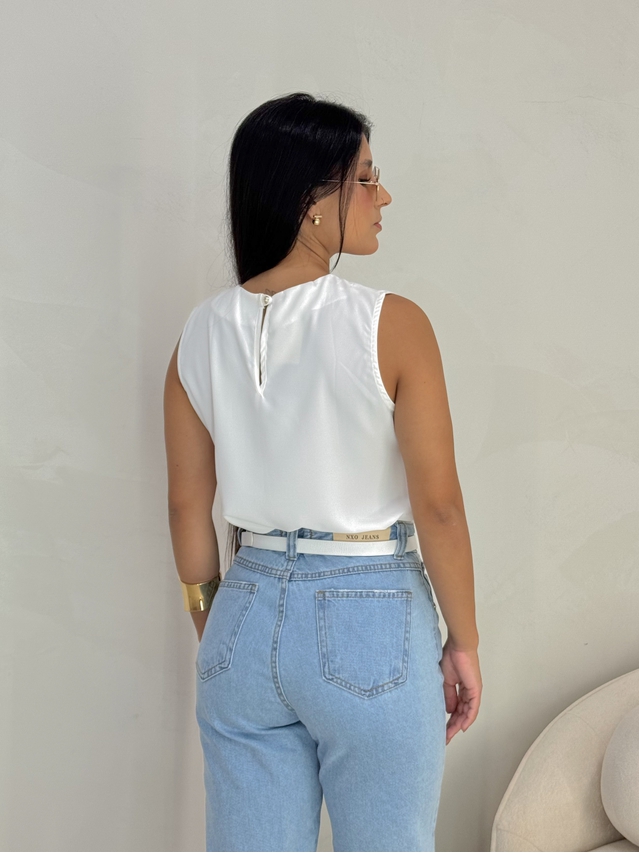 Blusa Regata Ana Branca