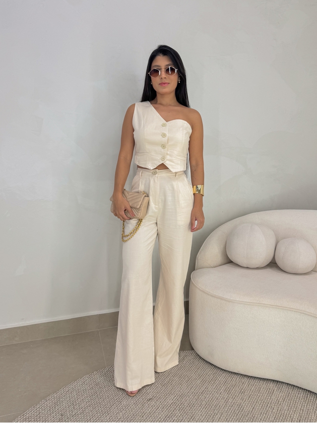 Conjunto Calça Cássia Areia