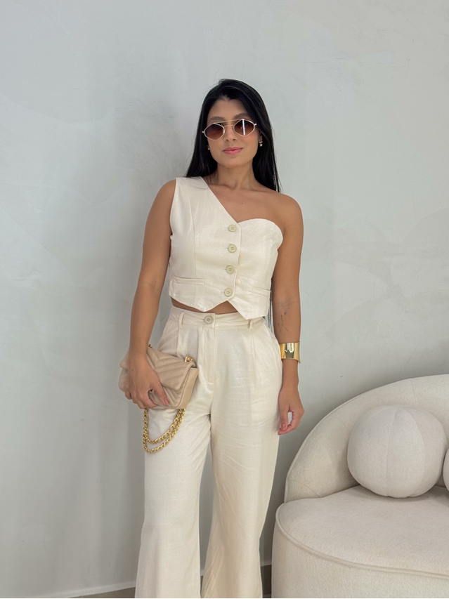 Conjunto Calça Cássia Areia