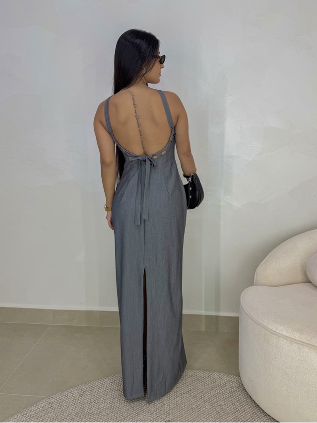 Vestido Frente Única Cintia Chumbo