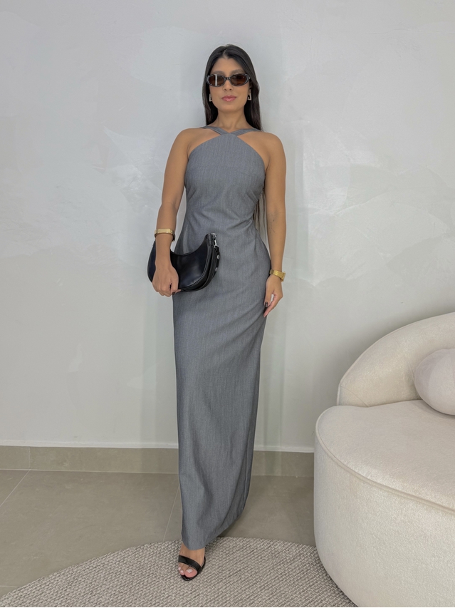 Vestido Frente Única Cintia Chumbo