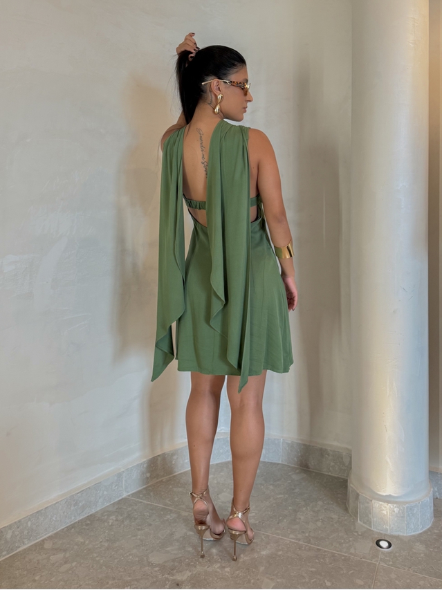 Vestido Lenço Ana Verde 