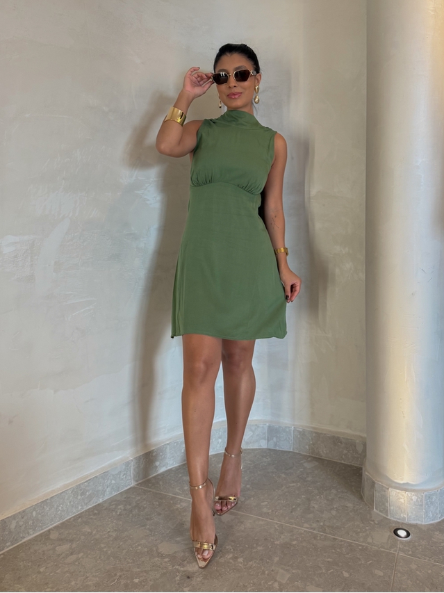 Vestido Lenço Ana Verde 