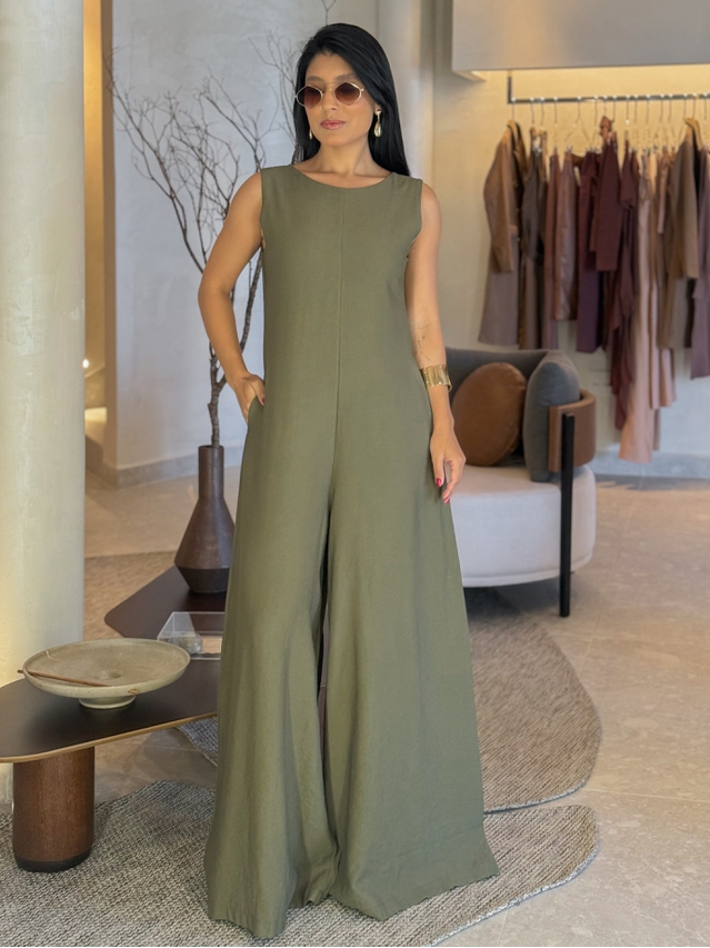 Macacão Pantalona Mônica Militar