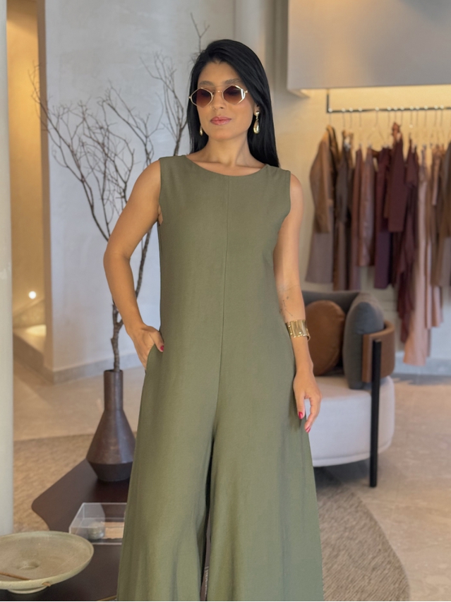 Macacão Pantalona Mônica Militar