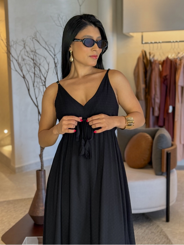 Vestido Liso Ibiza Preto