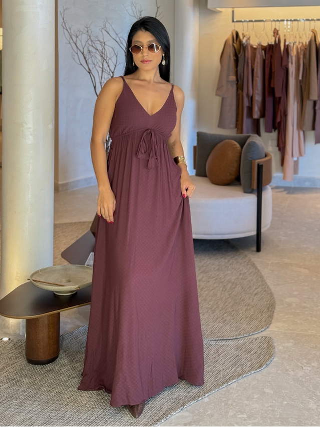 Vestido Liso Ibiza Café 