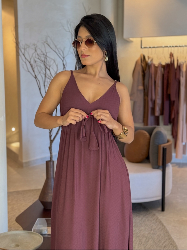 Vestido Liso Ibiza Café 