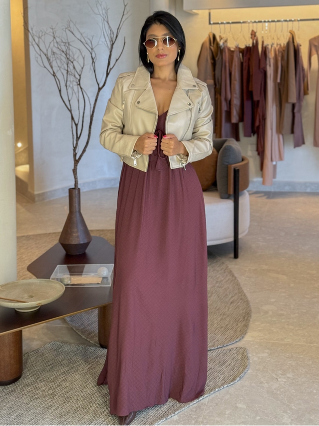 Vestido Liso Ibiza Café 