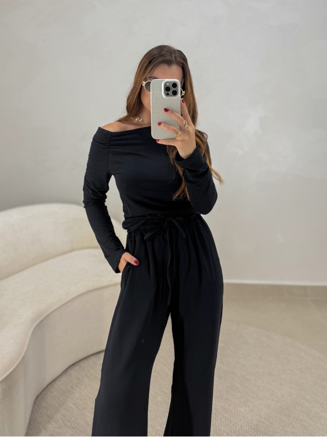 Conjunto Calça London Preto