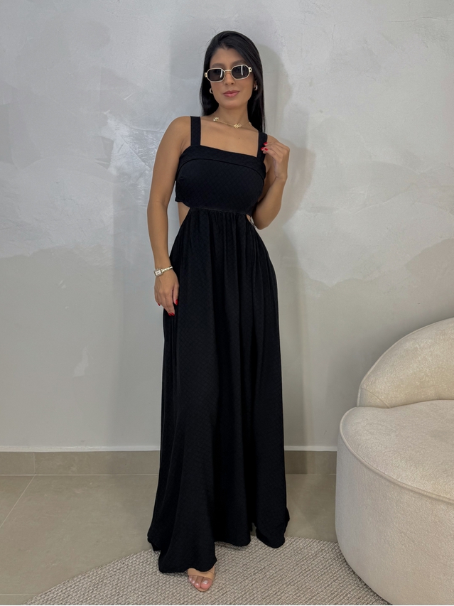 Vestido Liso Havaí Preto