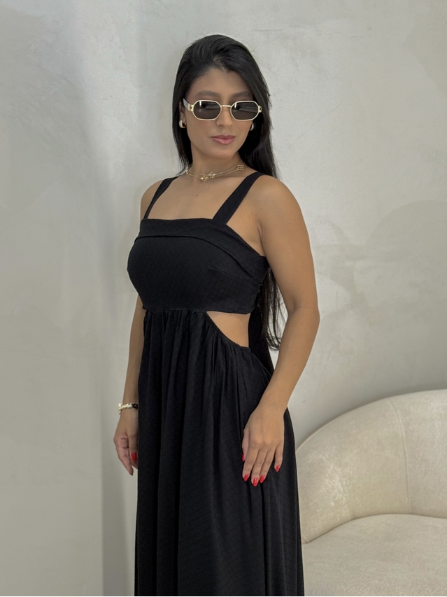 Vestido Liso Havaí Preto