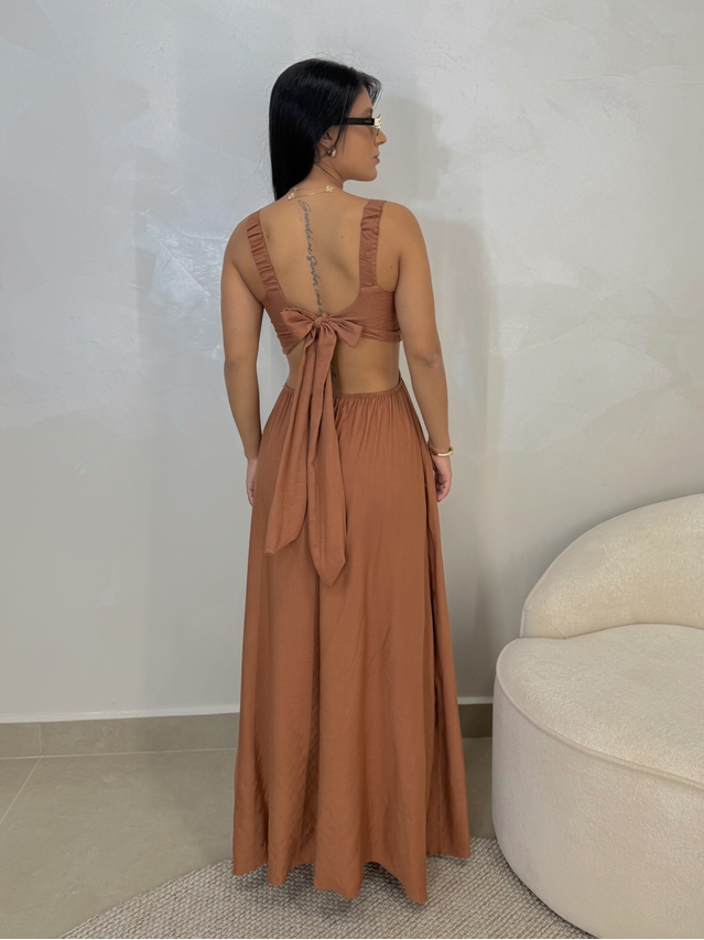 Vestido Liso Havaí Mocha Mousse