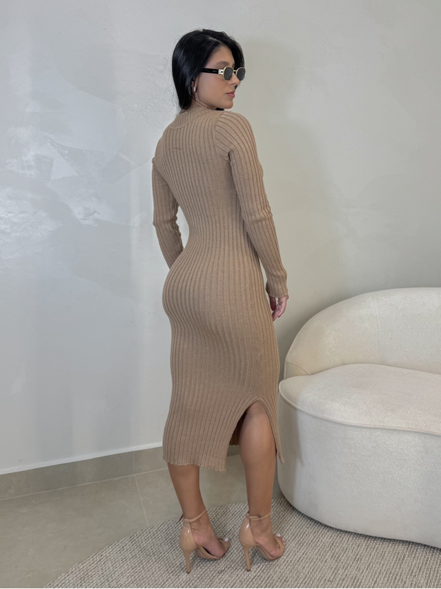 Vestido Tricot Canadá Cappuccino