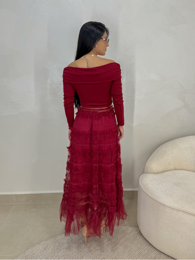 Saia Tule Vicenza Cherry