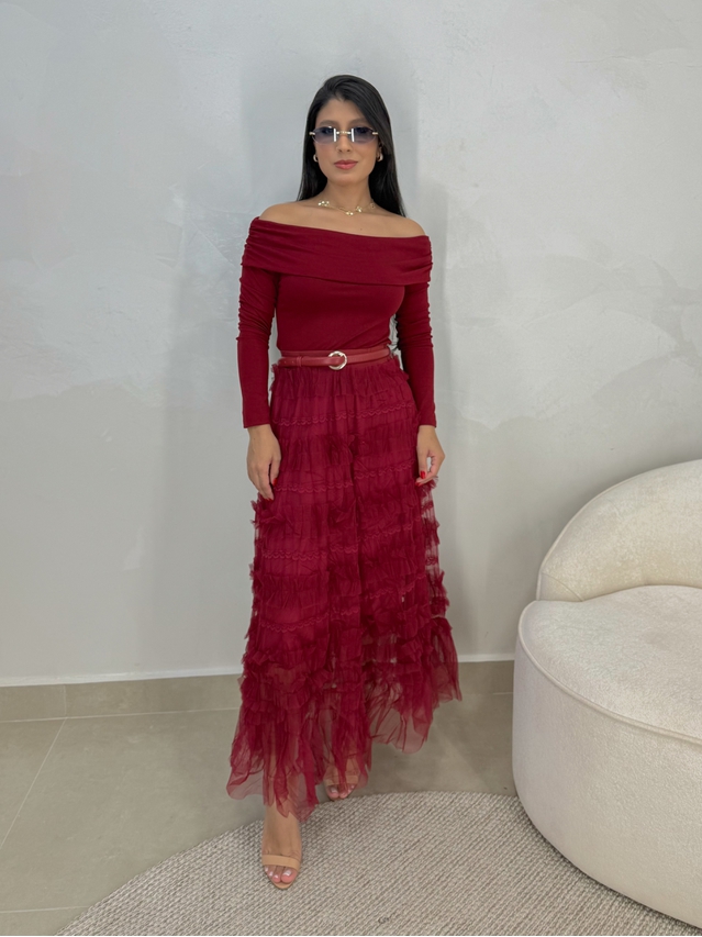 Saia Tule Vicenza Cherry