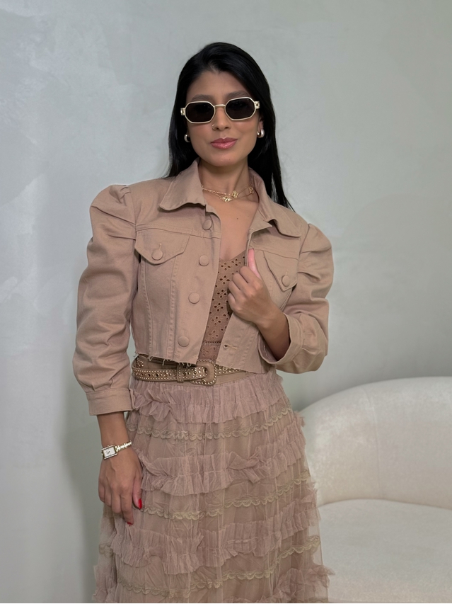 Jaqueta Sarja Livia Cáqui