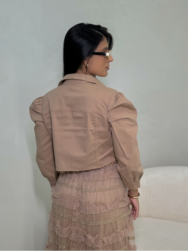 Jaqueta Sarja Livia Cáqui