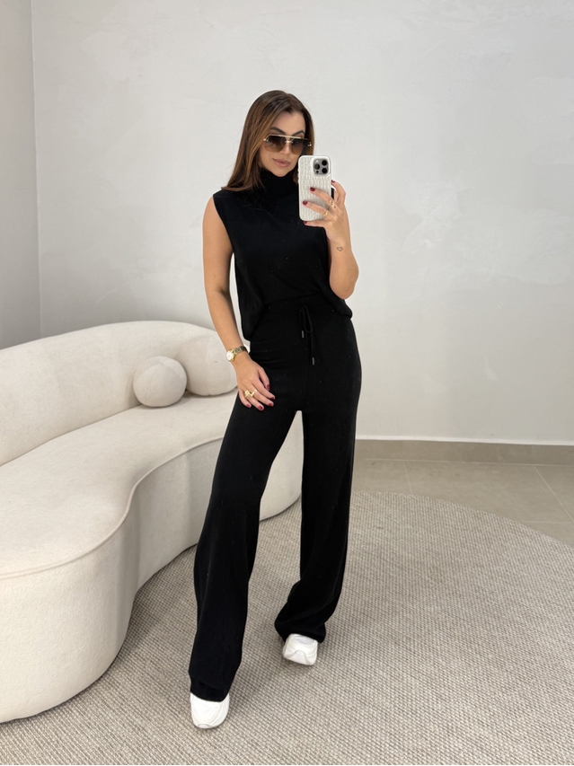 Conjunto Tricot Europa Preto