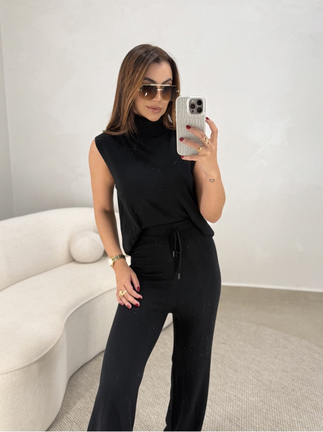 Conjunto Tricot Europa Preto