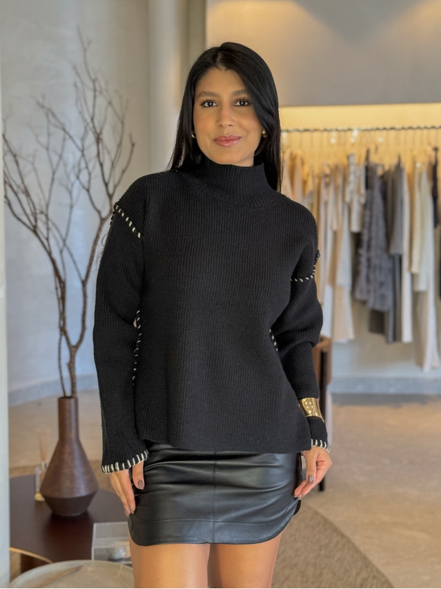 Suéter Tricot Preto