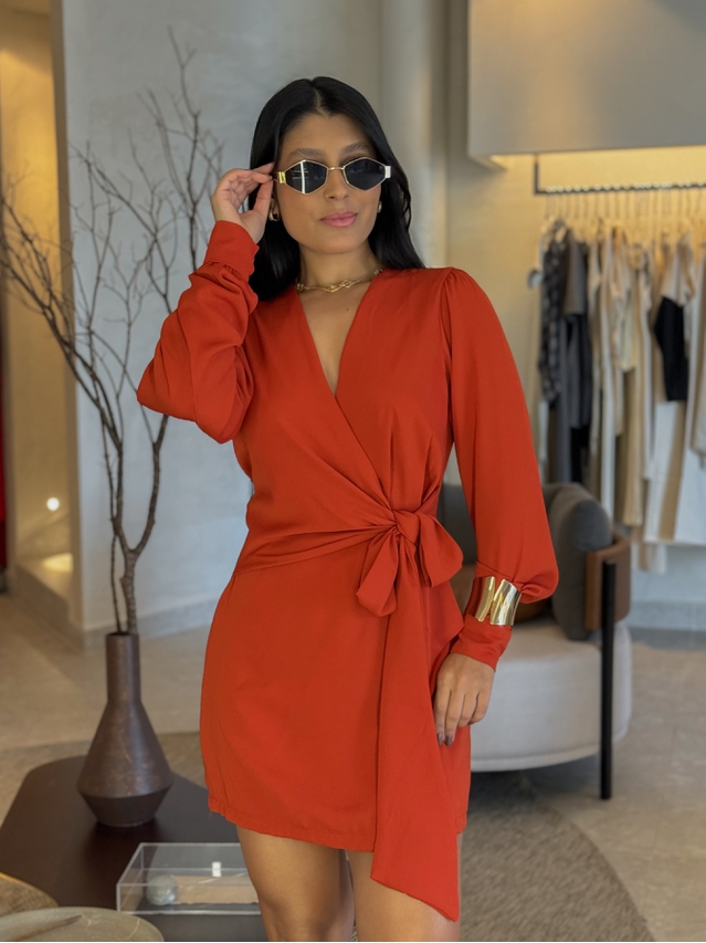 Vestido Manga Longa Laura Telha