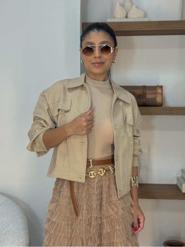 Jaqueta Bolso Anastacia Cappuccino